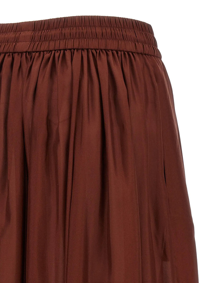 Zimmermann Sample Sale | Zimmermann Bordeaux Silk Mini Skirt - | Designer outlet