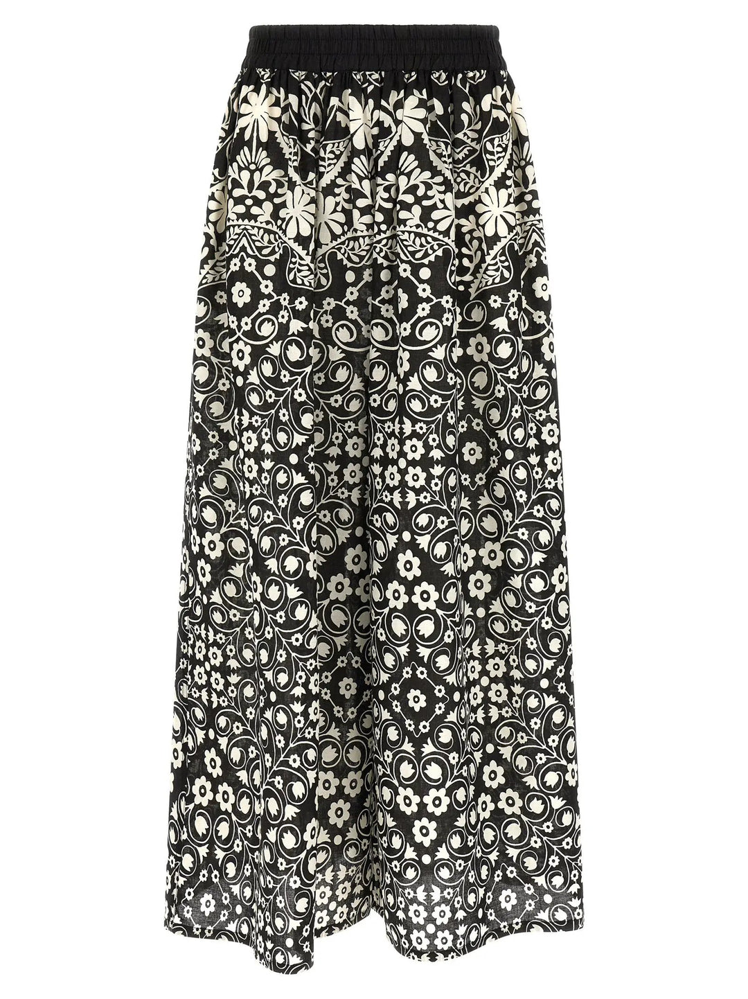 Max Mara Bicolor Cotton Flared Pants