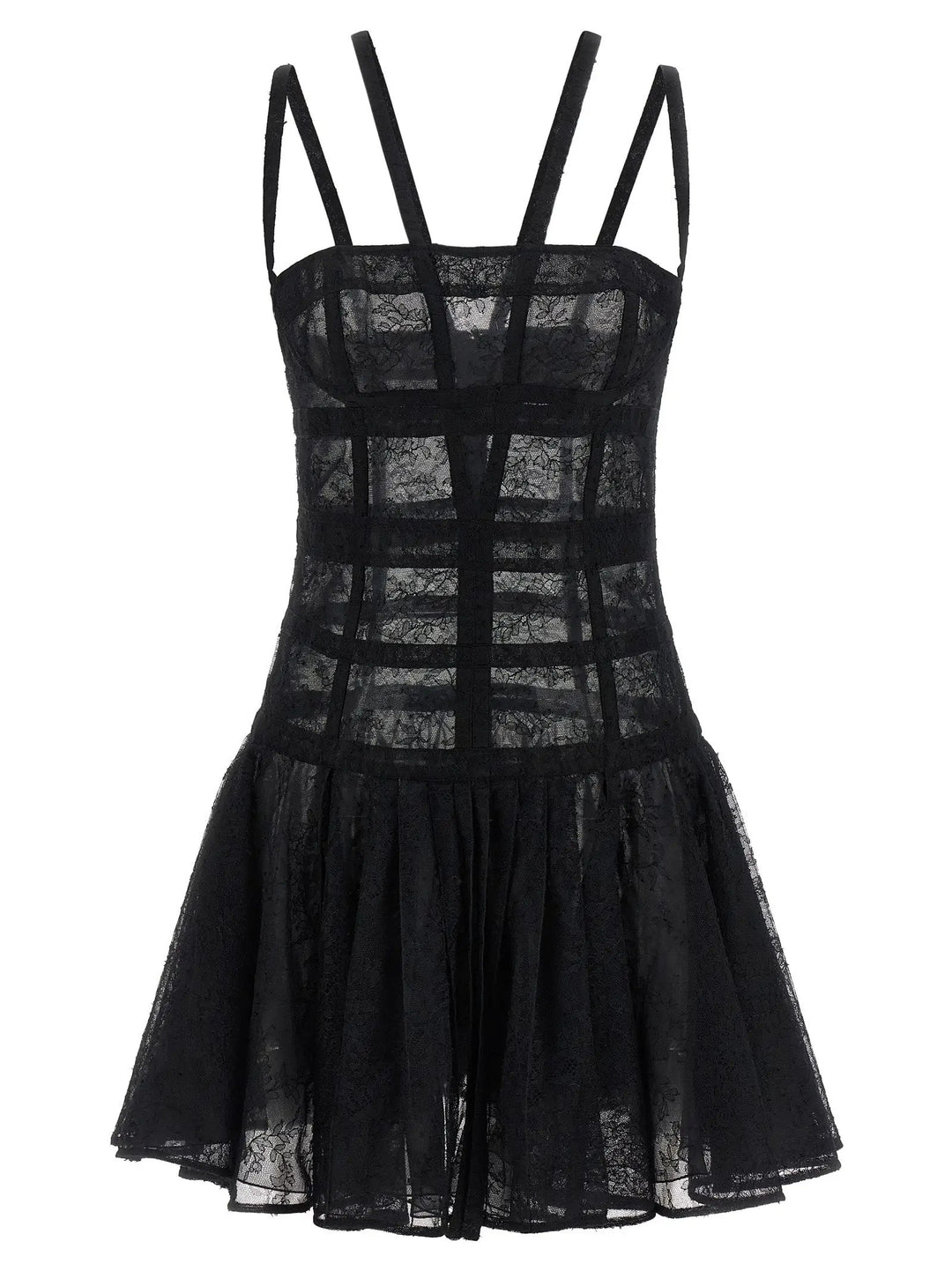 Giovanni Bedin Black Polyamide Short Dress