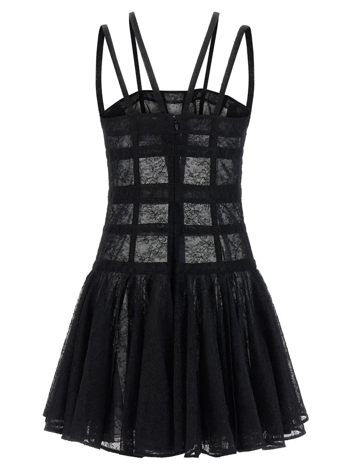 Giovanni Bedin Black Polyamide Short Dress