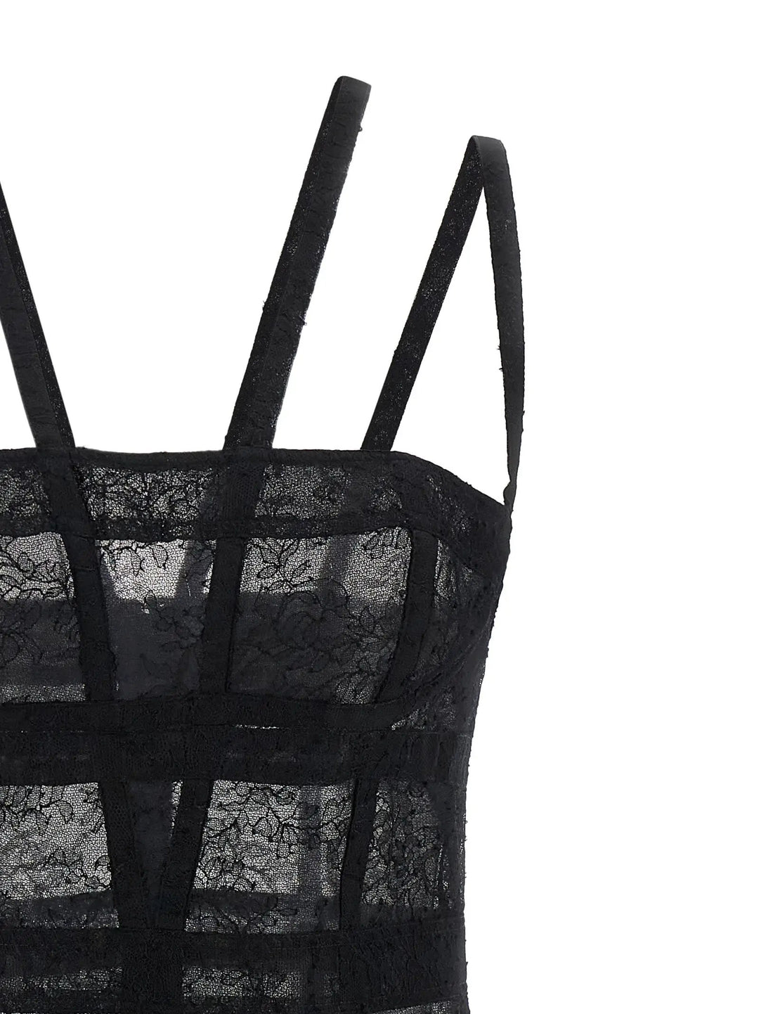 Giovanni Bedin Black Polyamide Short Dress
