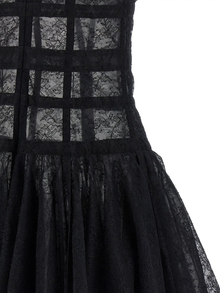 Giovanni Bedin Black Polyamide Short Dress
