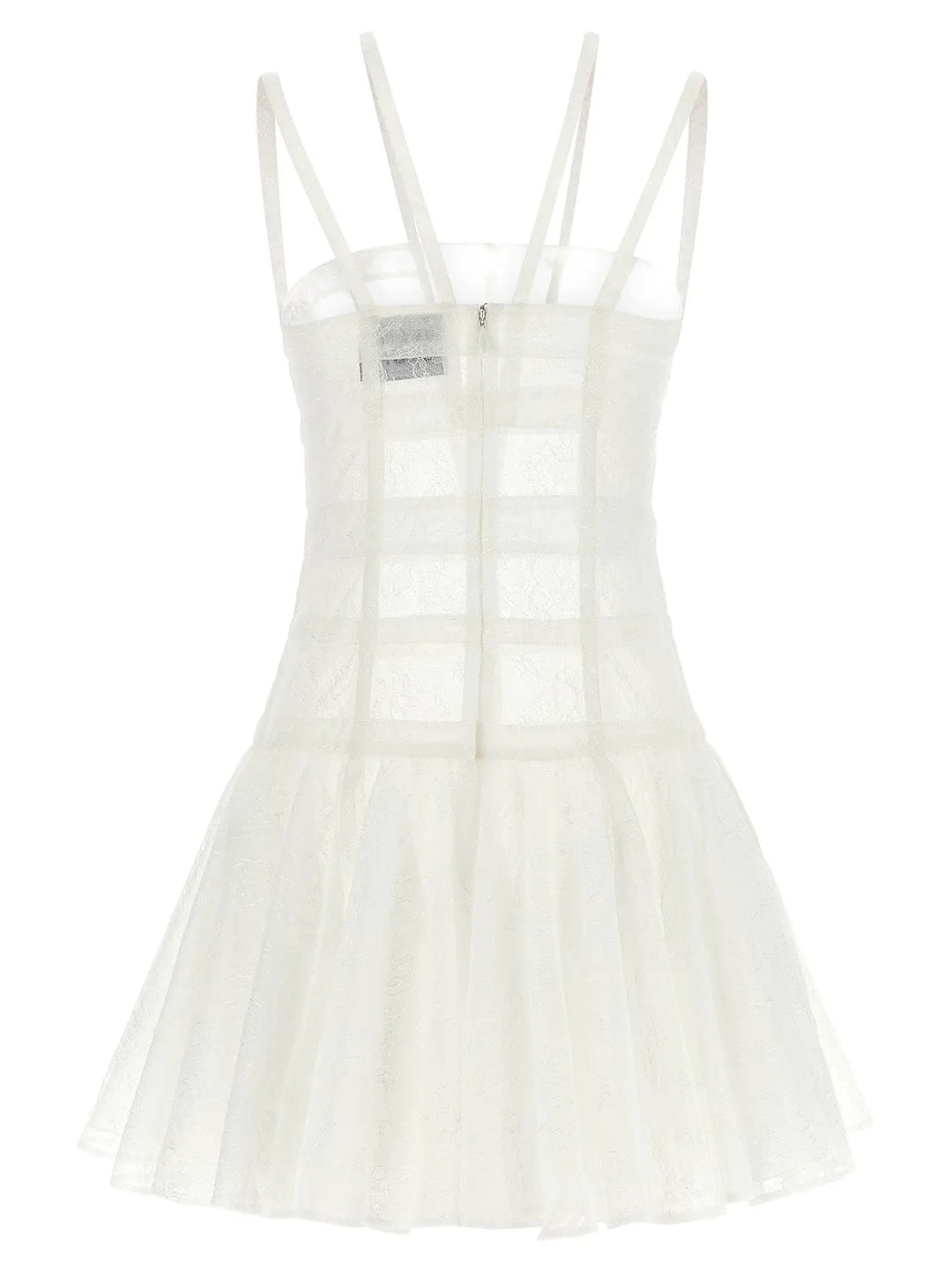 Giovanni Bedin White Polyamide Short Dress