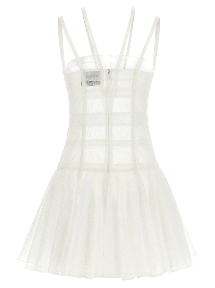 Giovanni Bedin White Polyamide Short Dress