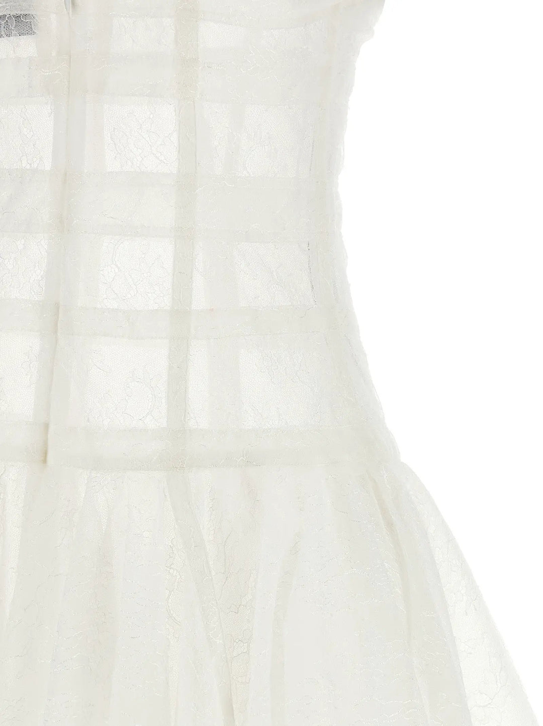Giovanni Bedin White Polyamide Short Dress