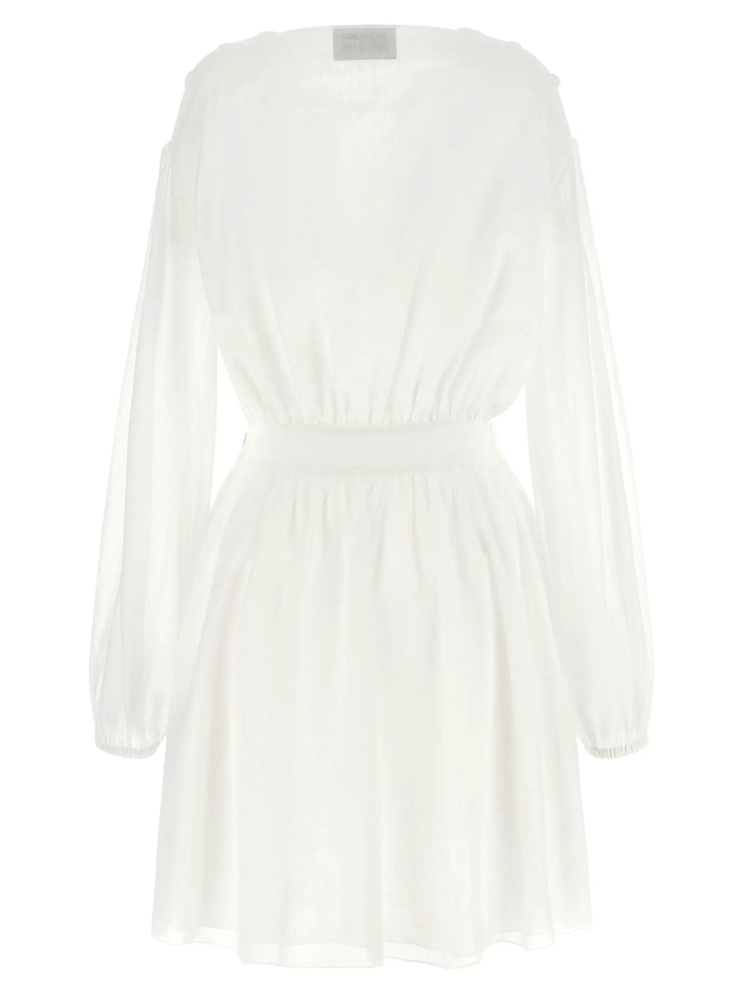 Giovanni Bedin White Cotton Short Dress