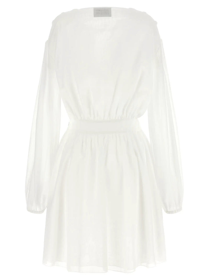 Giovanni Bedin White Cotton Short Dress