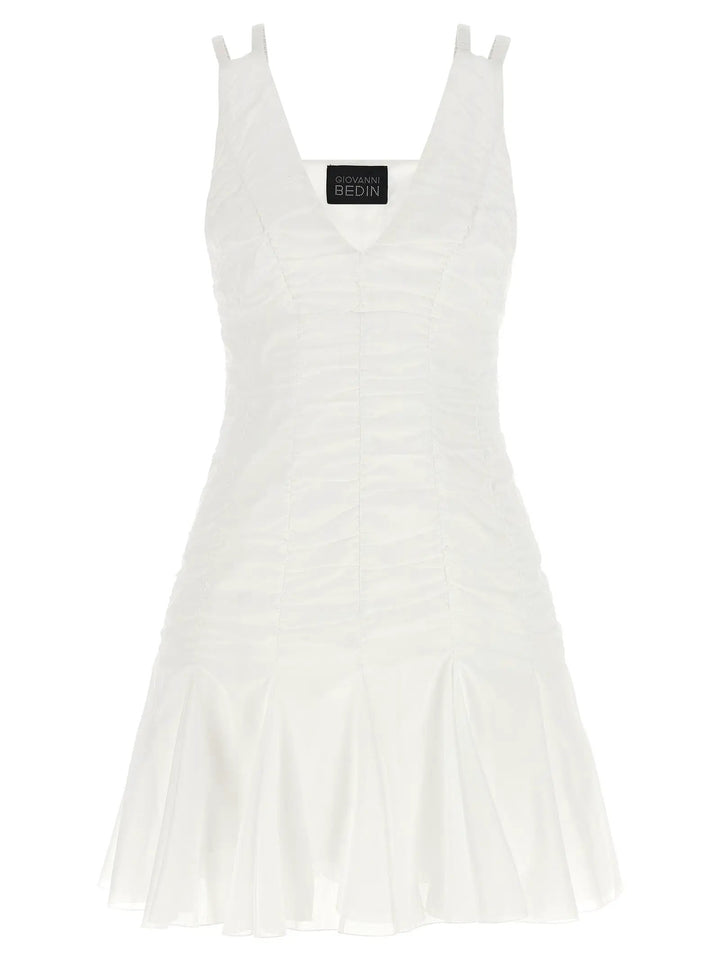 Giovanni Bedin Sample Sale | Giovanni Bedin White Cotton Short Dress - | Designer outlet