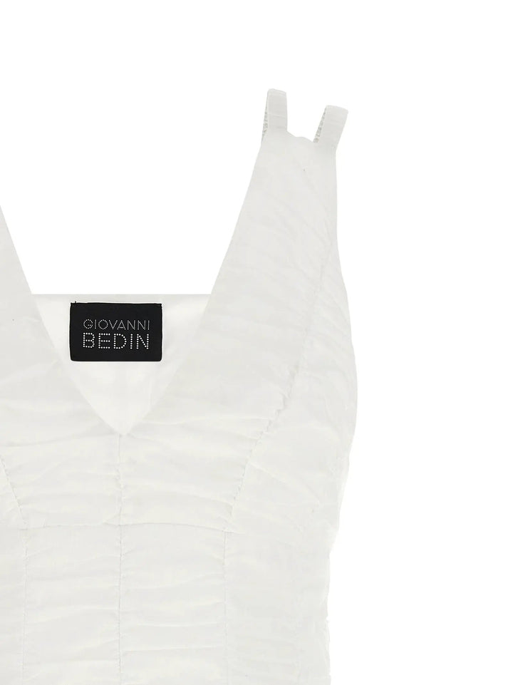Giovanni Bedin Sample Sale | Giovanni Bedin White Cotton Short Dress - | Designer outlet