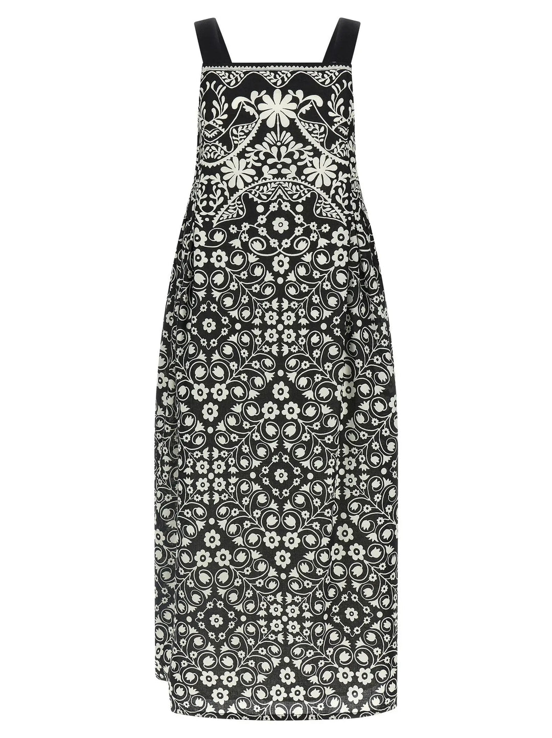Max Mara Bicolor Cotton Long Dress