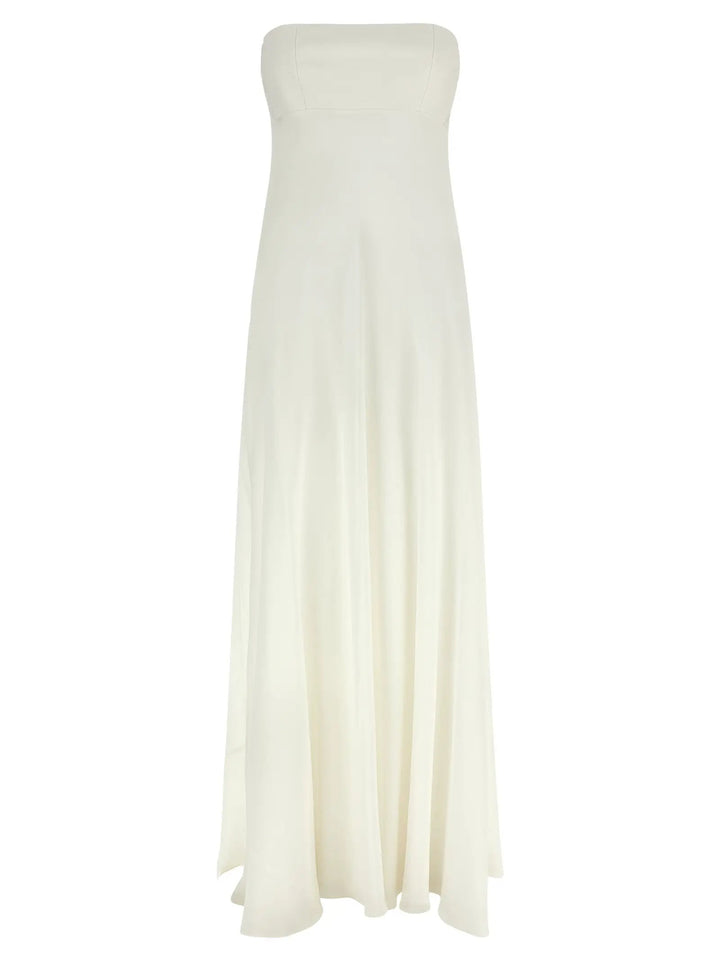Giovanni Bedin Sample Sale | Giovanni Bedin White Silk Long Dress - | Designer outlet