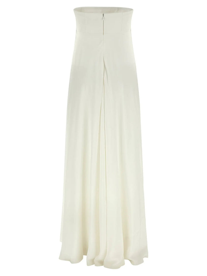 Giovanni Bedin Sample Sale | Giovanni Bedin White Silk Long Dress - | Designer outlet