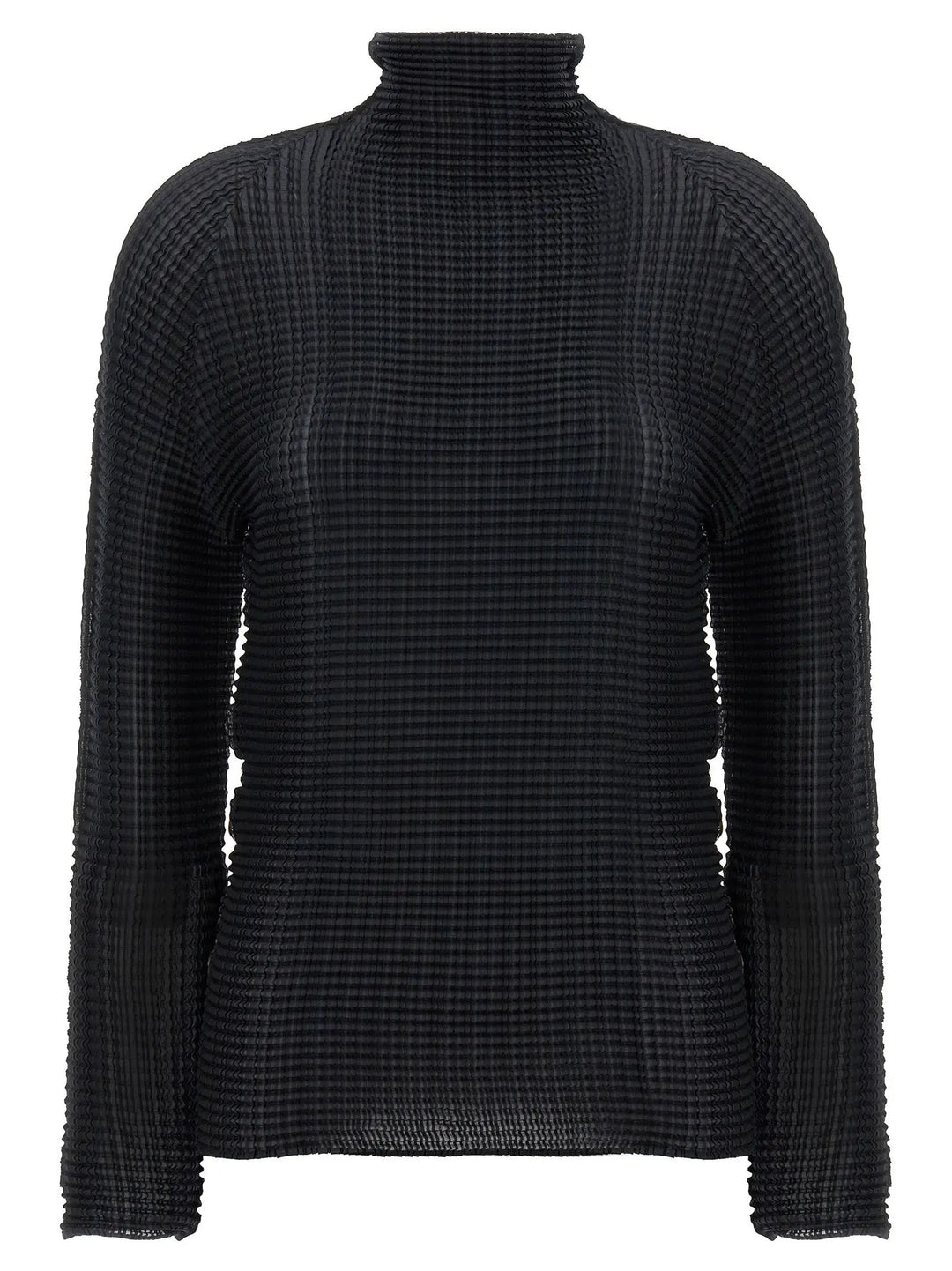 Issey Miyake Black Polyester Cardigan
