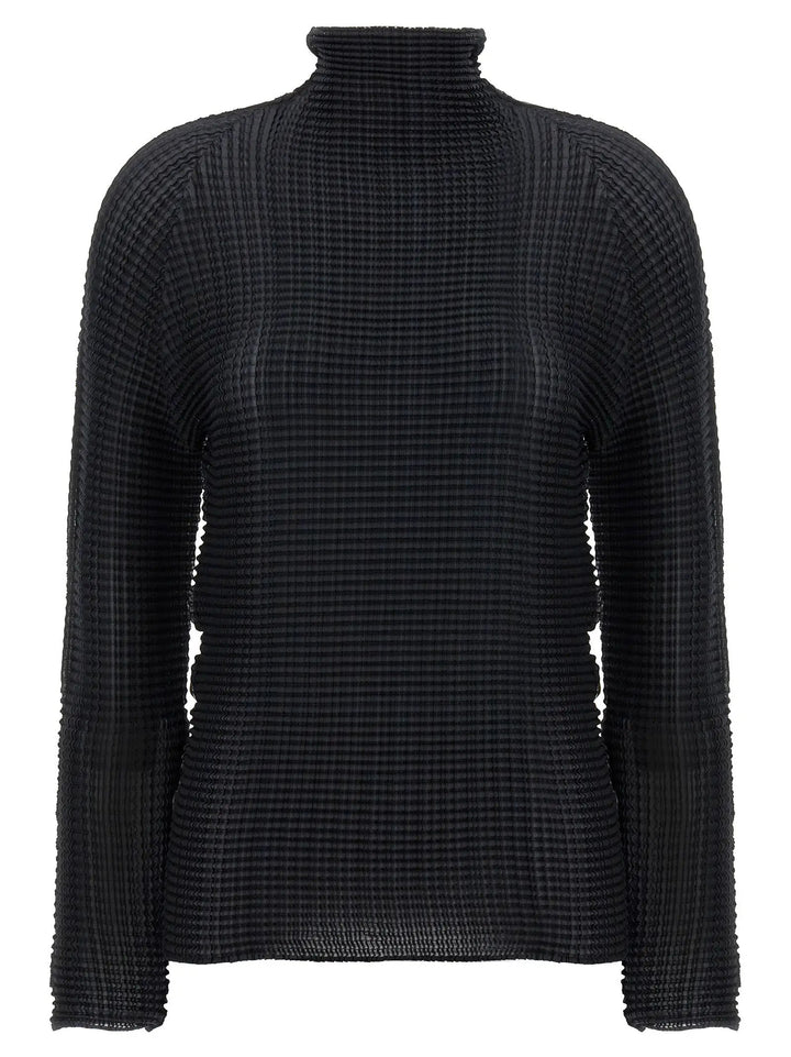Issey Miyake Black Polyester Cardigan