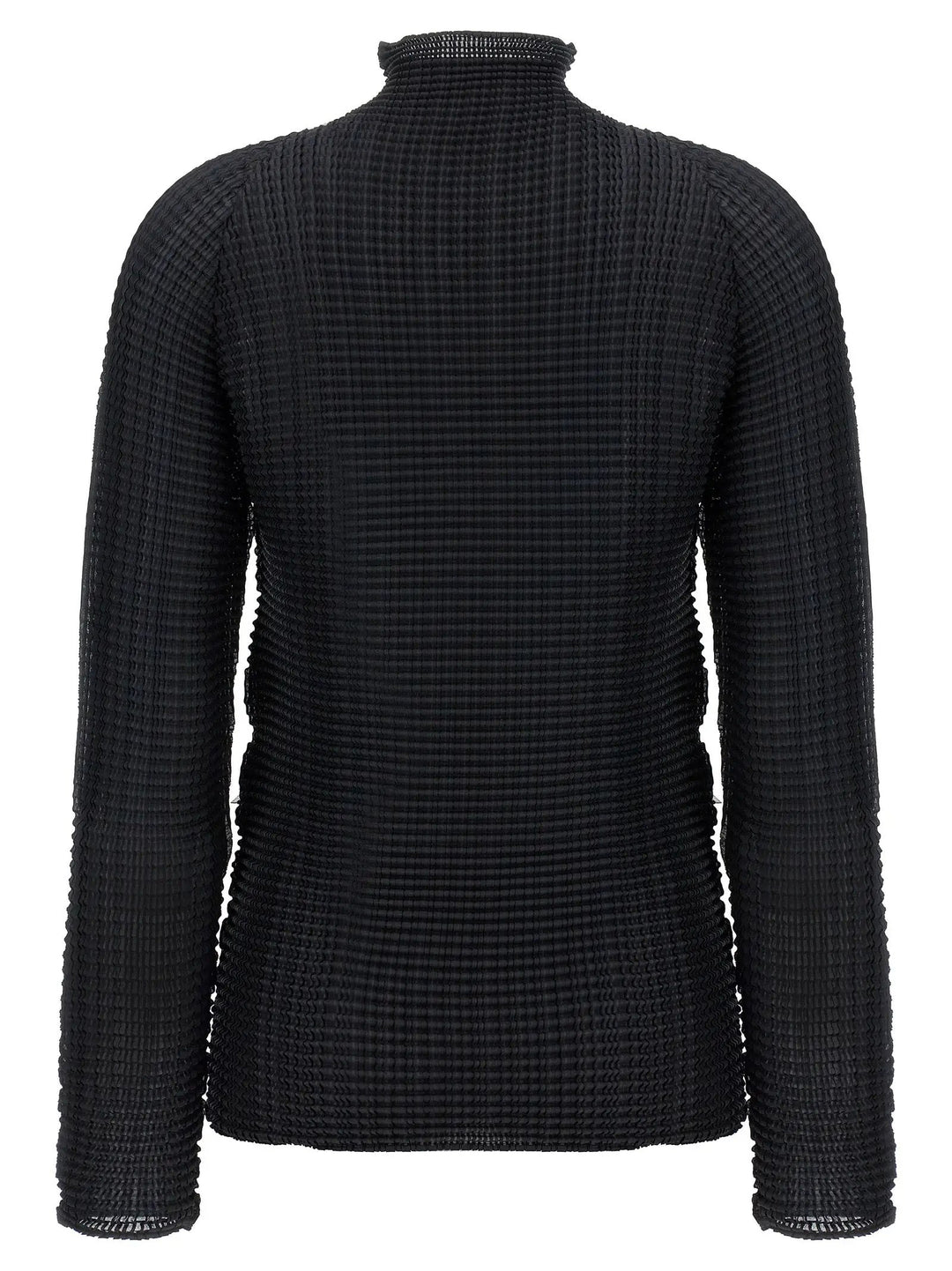 Issey Miyake Black Polyester Cardigan
