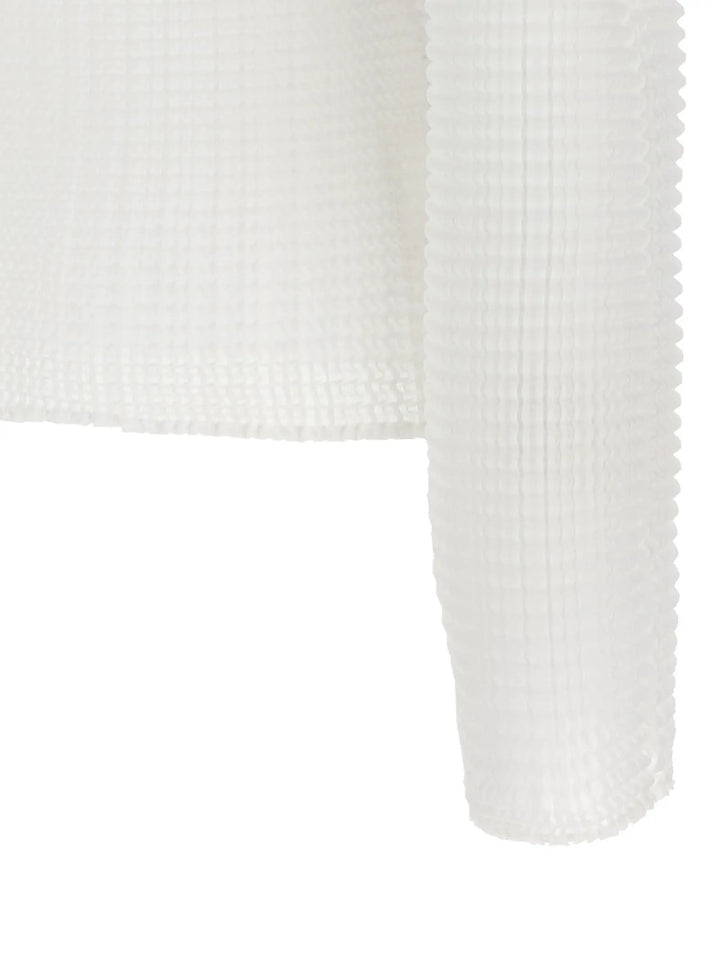 Issey Miyake White Polyester Cardigan
