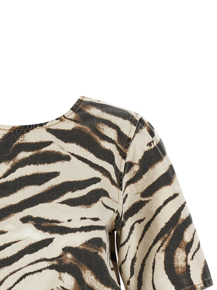 Ganni Multicolor Organic Cotton Shirt