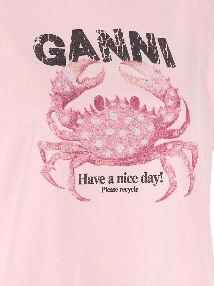Ganni Sample Sale | Ganni Multicolor Organic Cotton T-Shirt - | Designer outlet