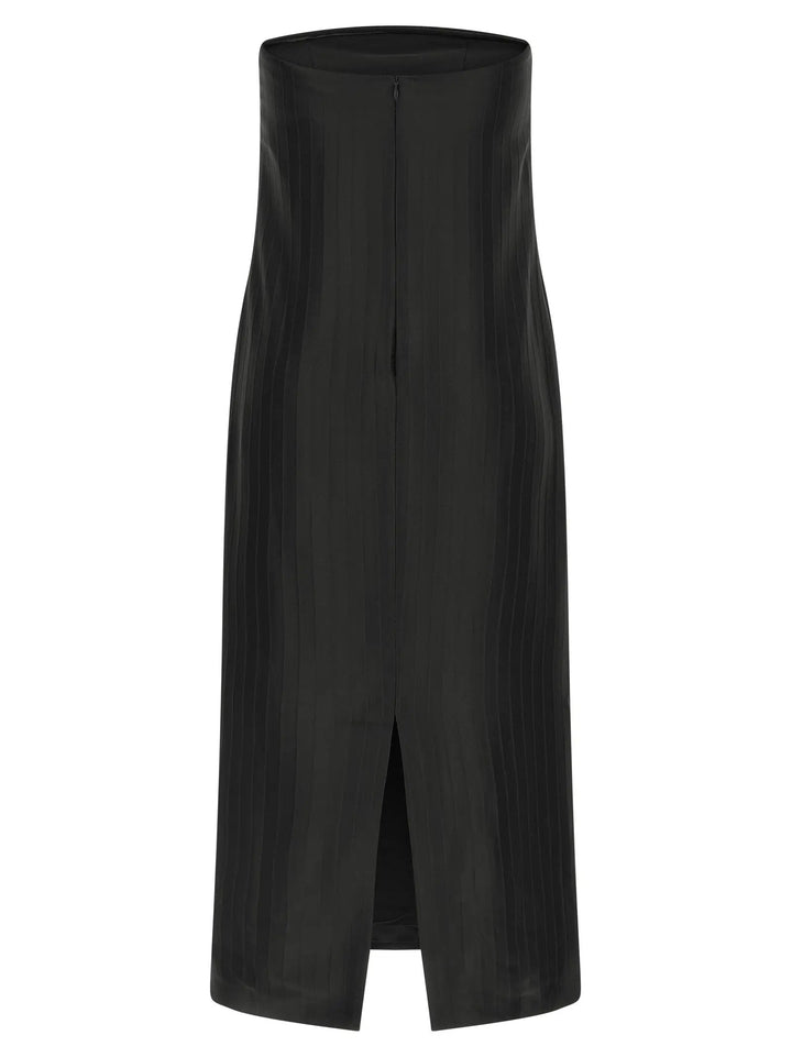 Loulou De Saison Sample Sale | Loulou De Saison Black Viscose Midi Dress - | Designer outlet