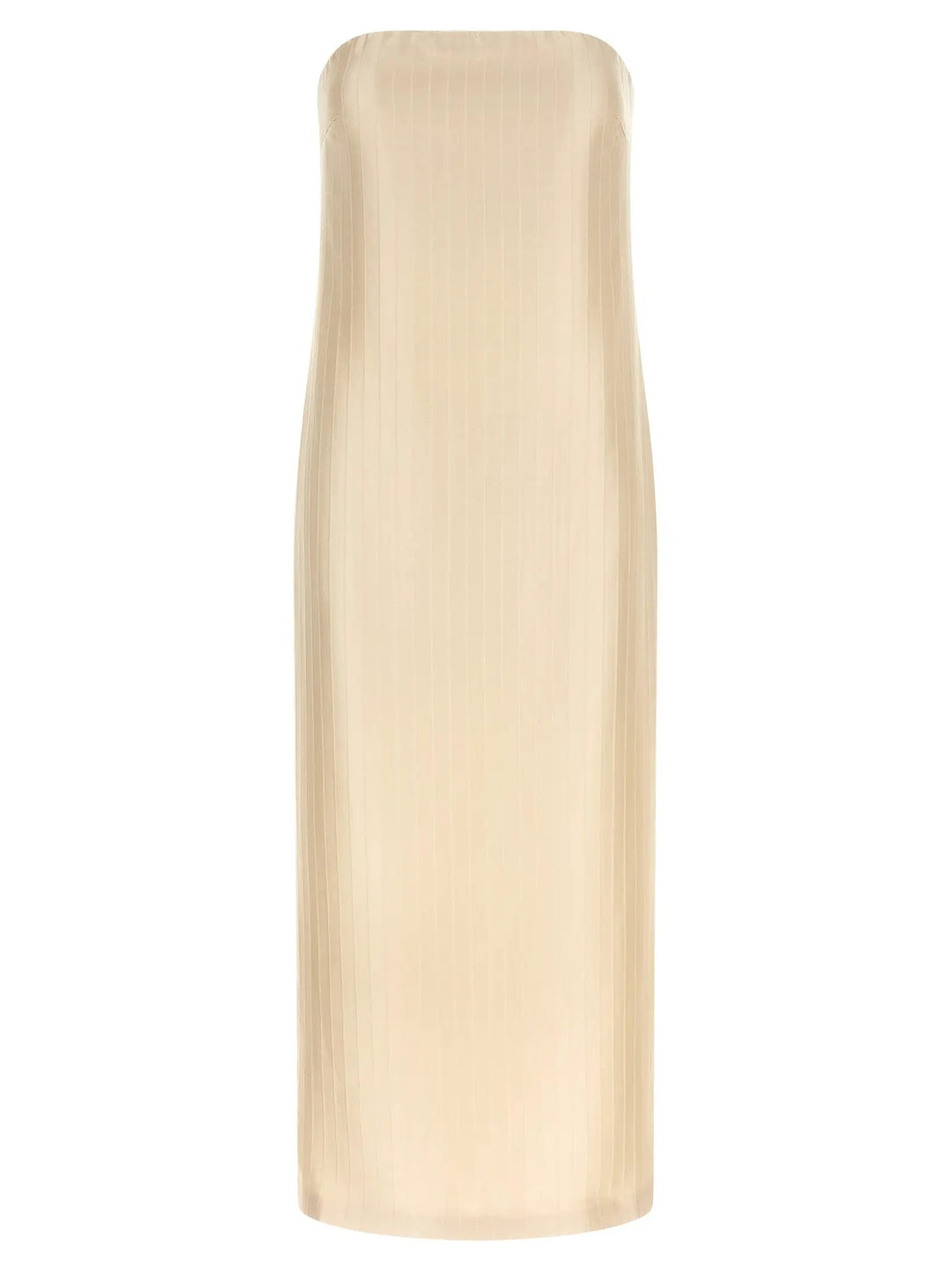 Loulou De Saison Sample Sale | Loulou De Saison Beige Viscose Midi Dress - | Designer outlet