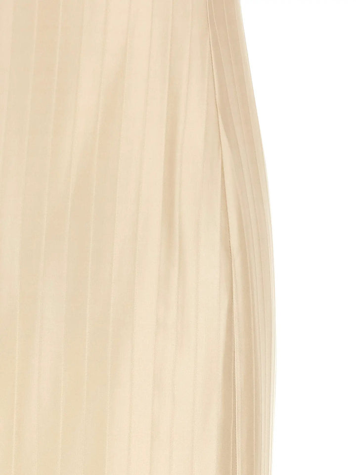 Loulou De Saison Sample Sale | Loulou De Saison Beige Viscose Midi Dress - | Designer outlet