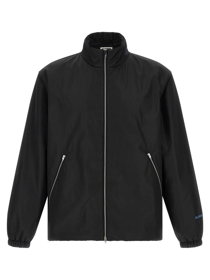 Jil Sander Black Polyester Full-Length Jacket