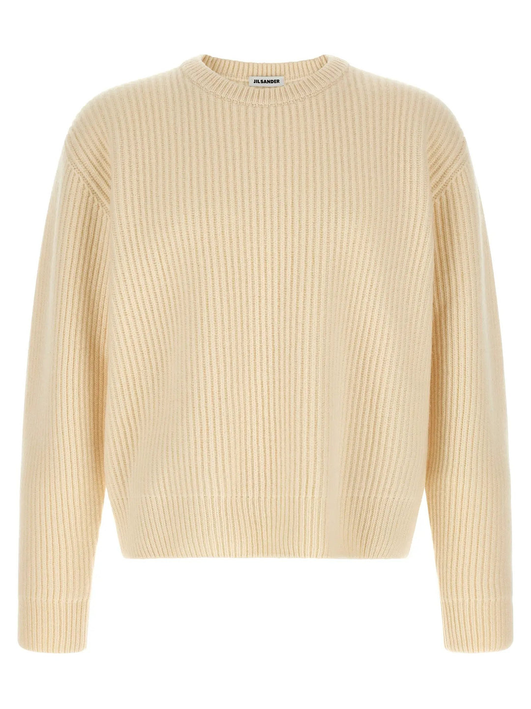 Jil Sander White Wool Cardigan
