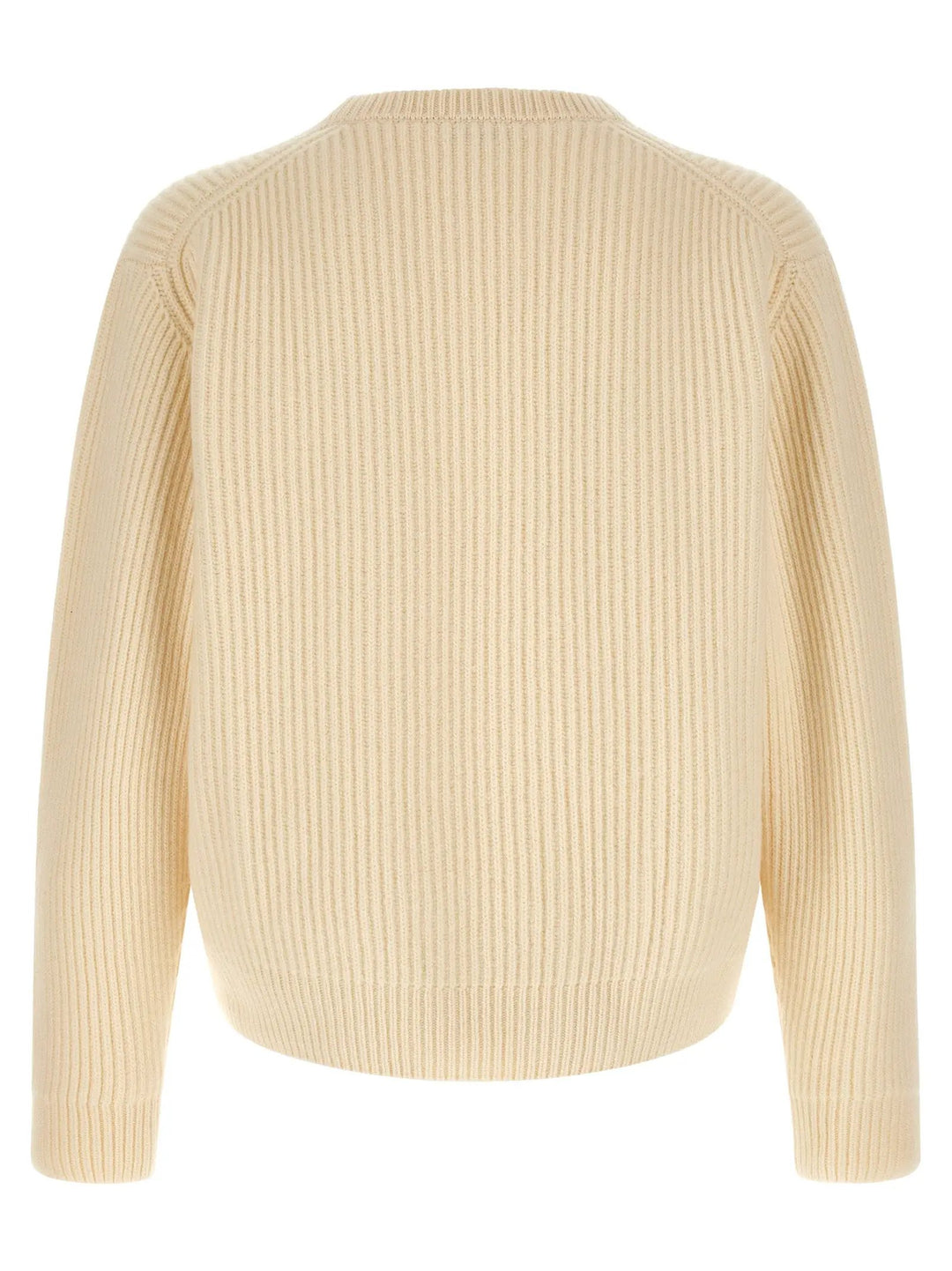 Jil Sander White Wool Cardigan