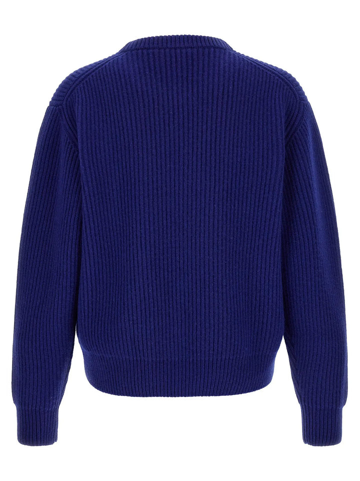 Jil Sander Blue Wool Cardigan