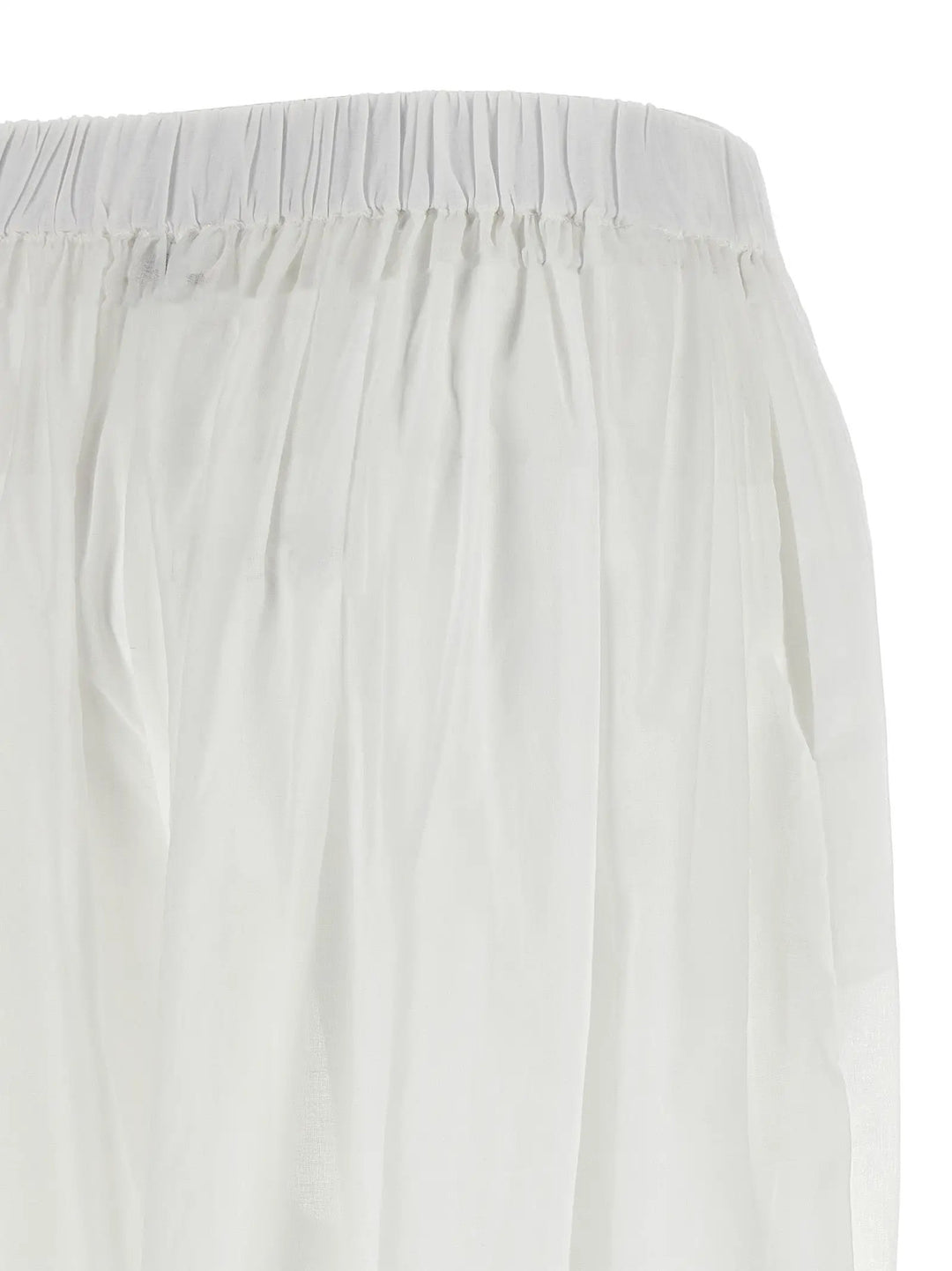 The Andamane White Cotton Casual Pants