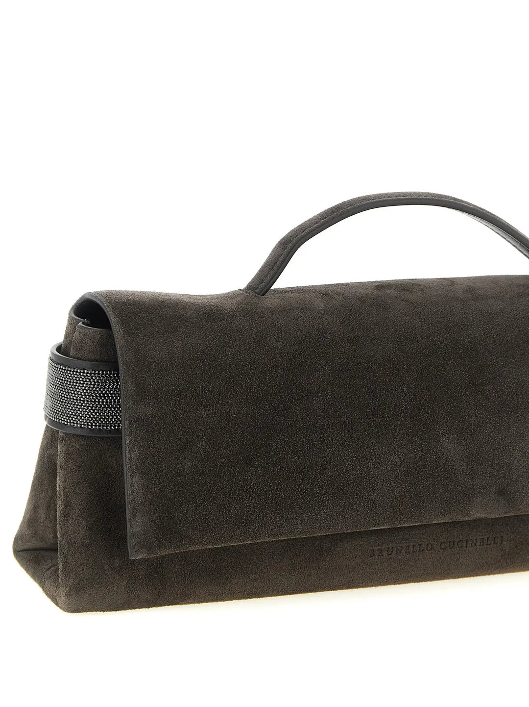 Brunello Cucinelli Brown Calfskin Clutch Bag