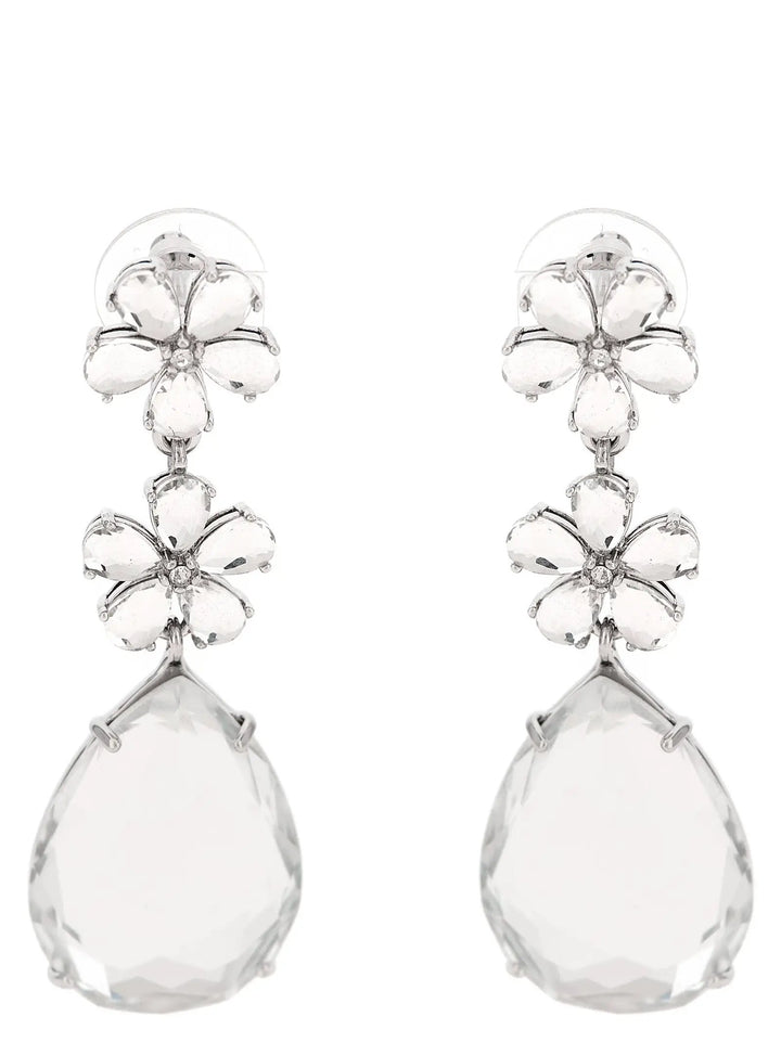 Self-Portrait Silver Brass Earrings