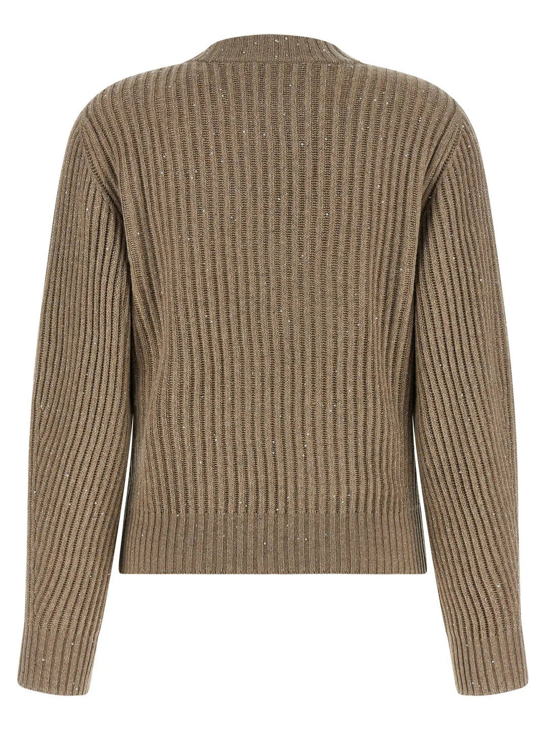 Brunello Cucinelli Beige Cashmere Cardigan