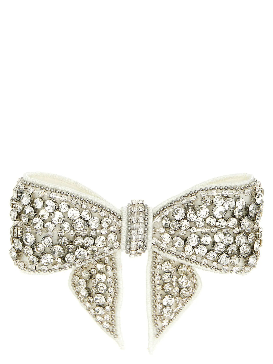 Self-Portrait White Polyester Hair Clip