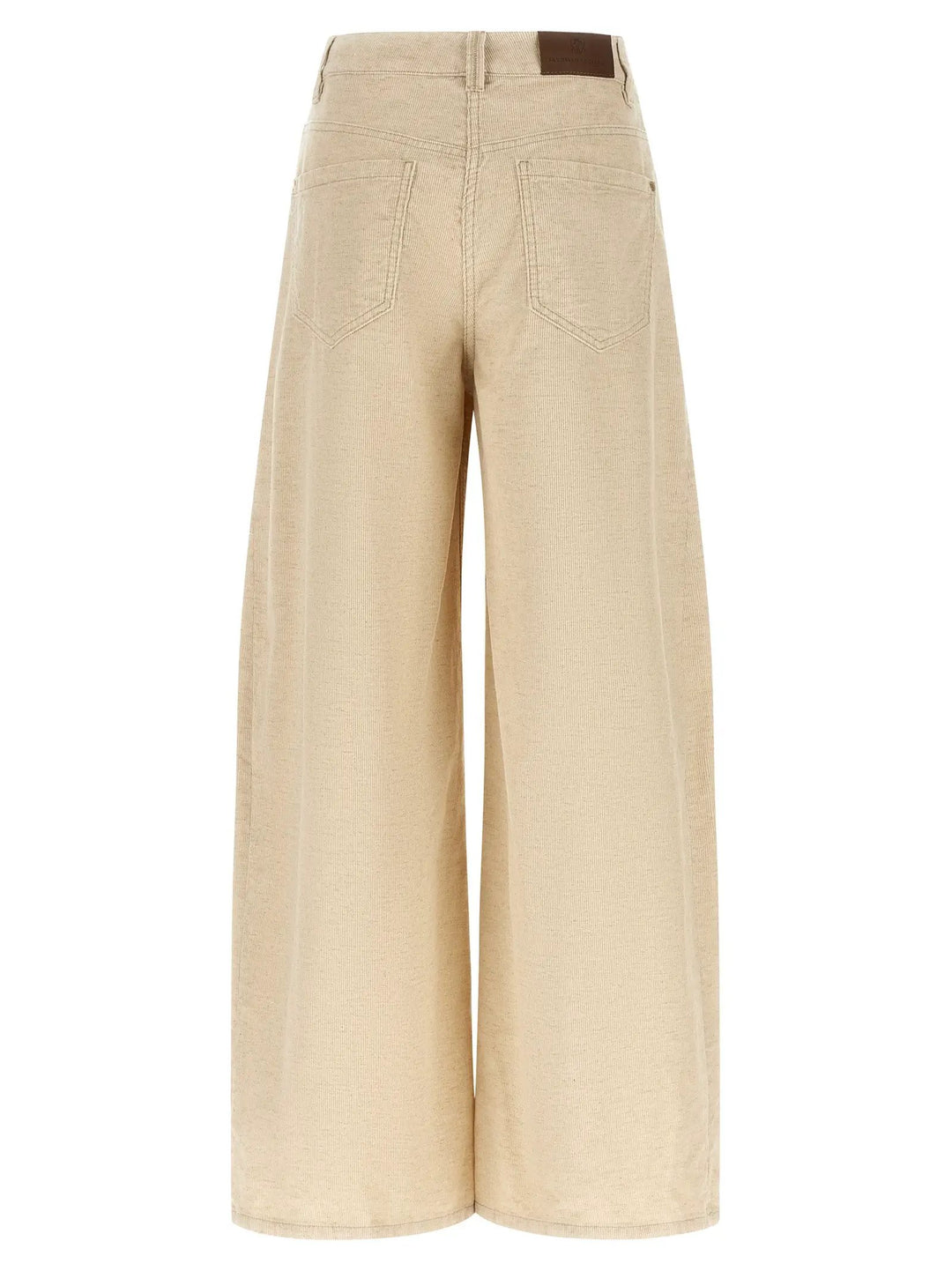 Brunello Cucinelli Beige Cotton Casual Pants