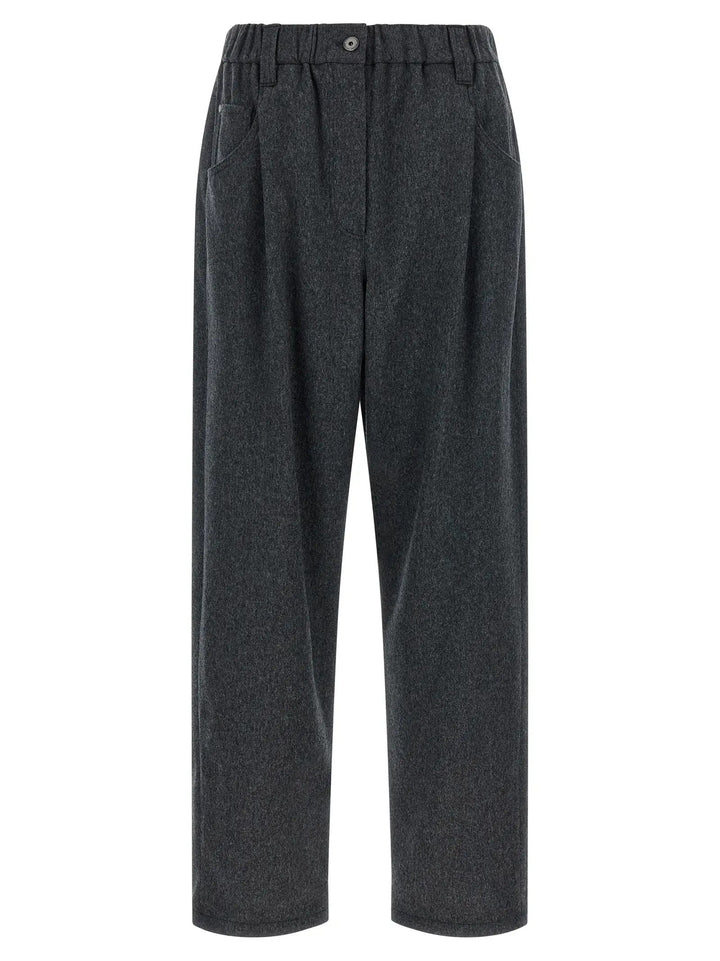 Brunello Cucinelli Gray Wool Pants