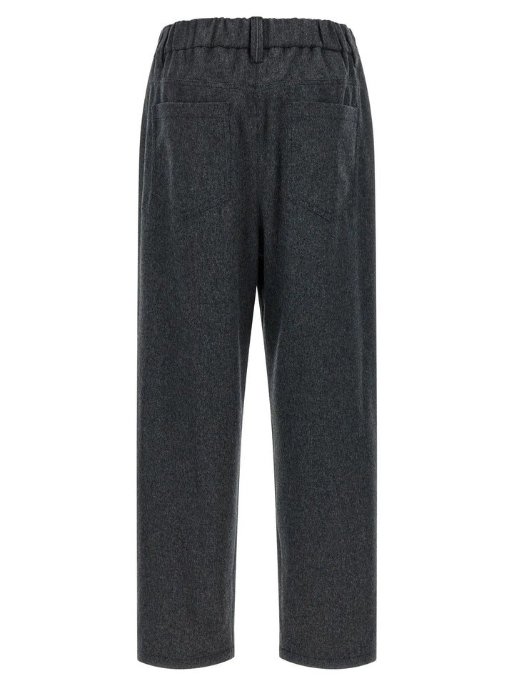 Brunello Cucinelli Gray Wool Pants
