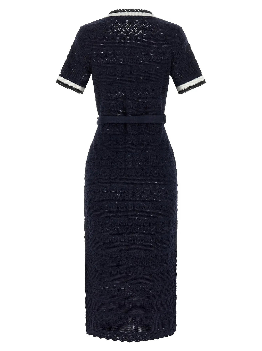 Self-Portrait Blue Cotton Midi Dress