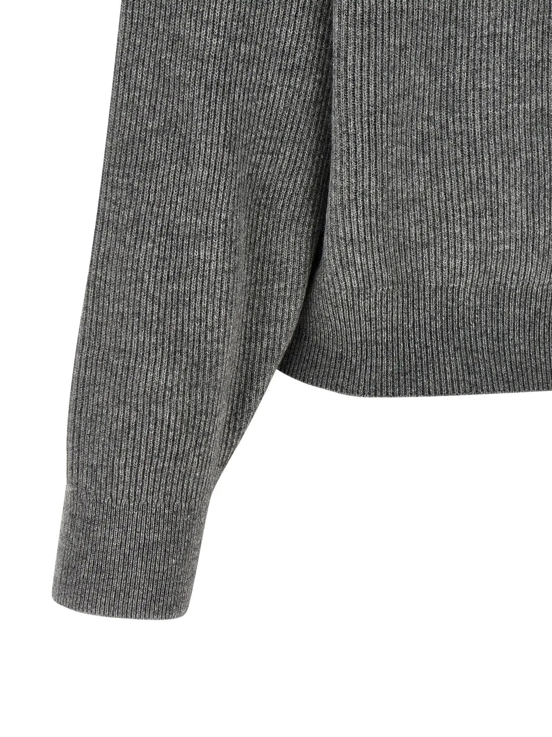 Brunello Cucinelli Gray Virgin Wool Cardigan