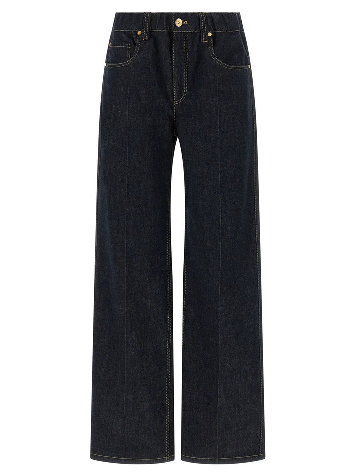 Brunello Cucinelli Blue Cotton Jeans Denim