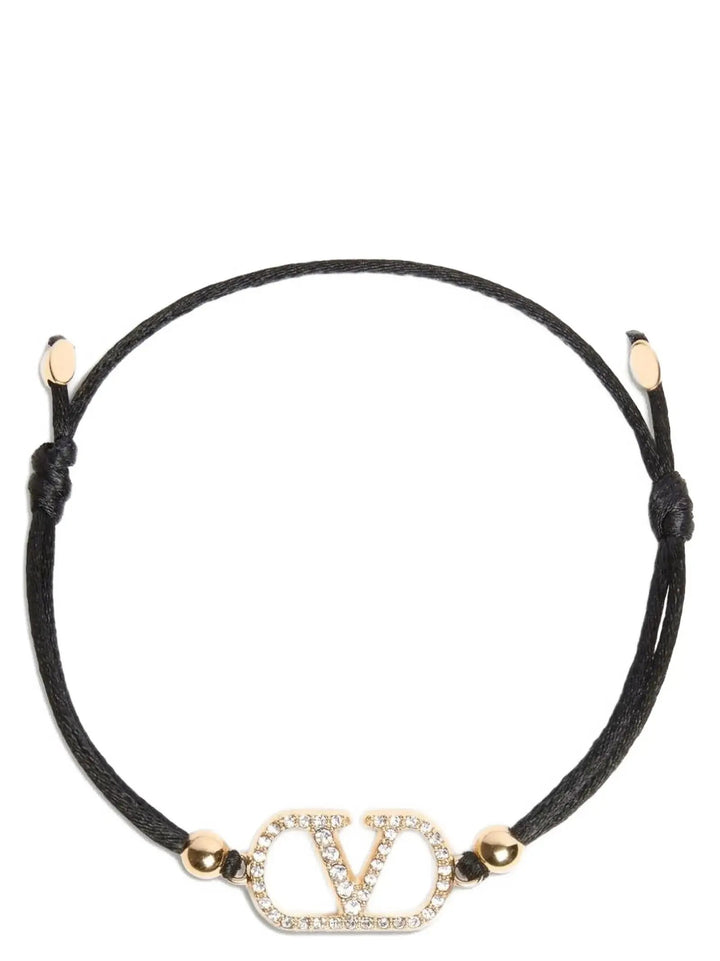Valentino Garavani Black Polyester Bracelet