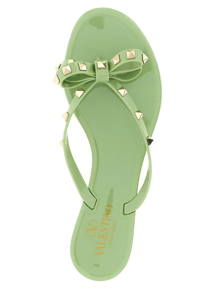 Valentino Garavani Sample Sale | Valentino Garavani Bicolor Polyvinyl Slides - | Designer outlet