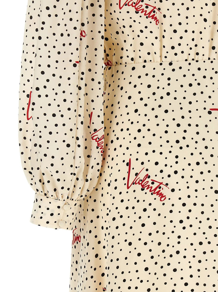 Valentino Garavani Multicolor Silk Midi Dress