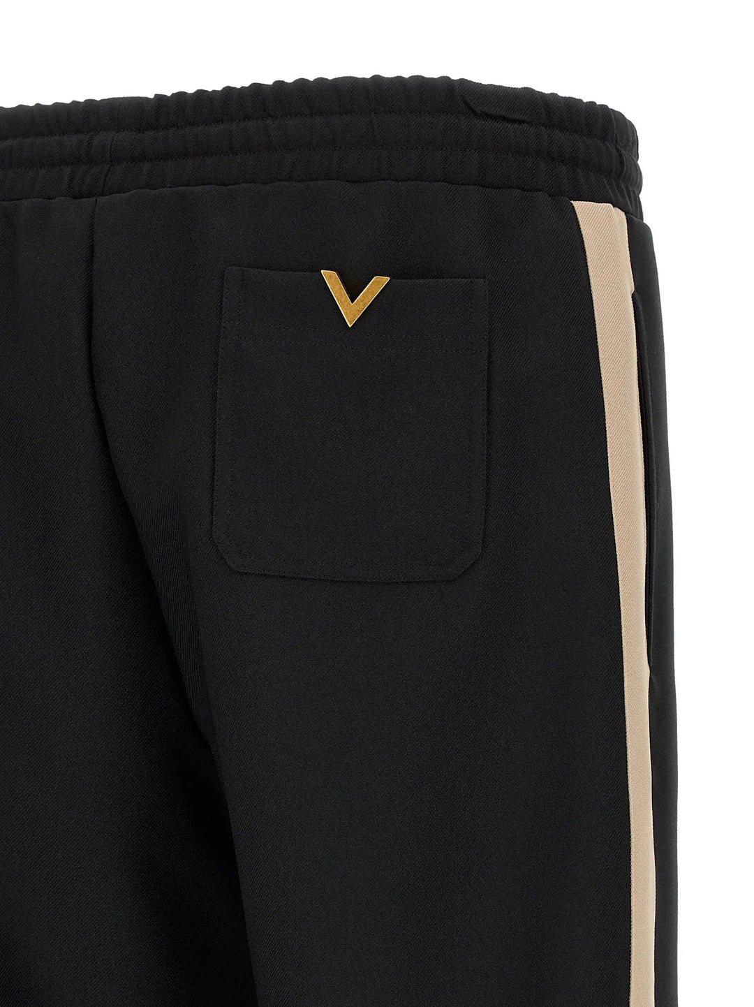 Valentino Garavani Black Polyester Athletic Pants
