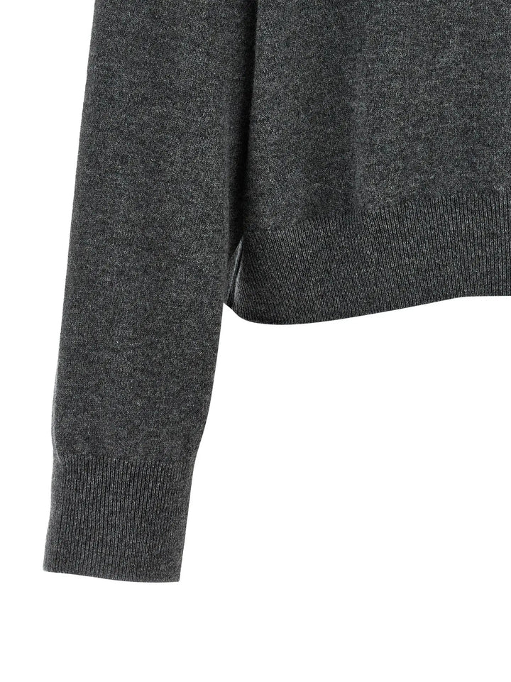 Brunello Cucinelli Gray Cashmere Cardigan