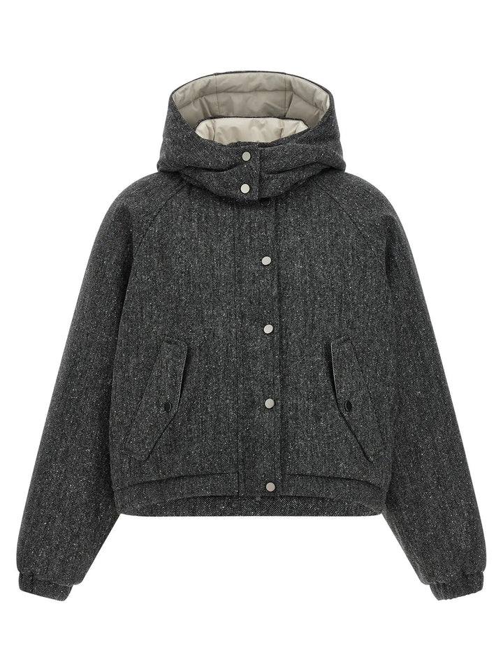 Brunello Cucinelli Gray Virgin Wool Jacket