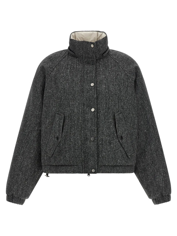 Brunello Cucinelli Gray Virgin Wool Jacket