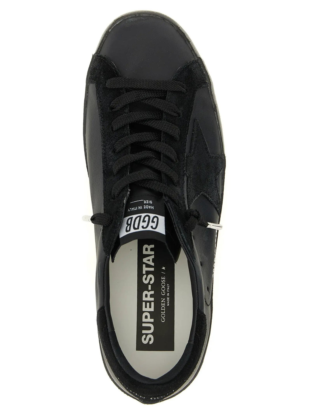 Golden Goose Black Cowhide Low Top Sneakers