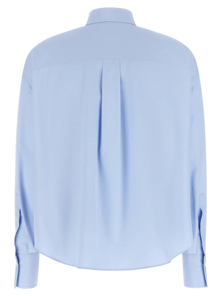 Brunello Cucinelli Blue Cotton Blouse