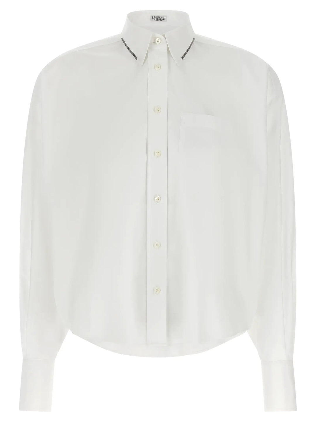Brunello Cucinelli White Cotton Blouse